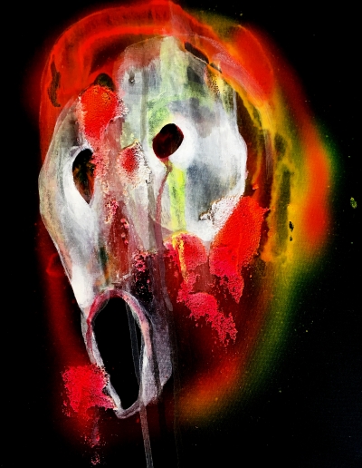 Mask 2 28x36 cm acrylic on canvas