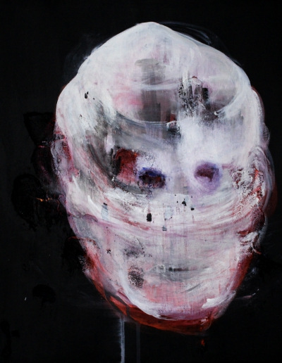 Giuditta's head 3 50x50 cm acrylic on canvas