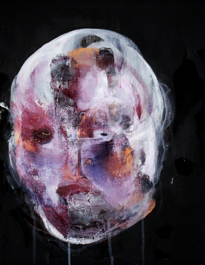 Giuditta's head 2 50x50 cm acrylic on canvas